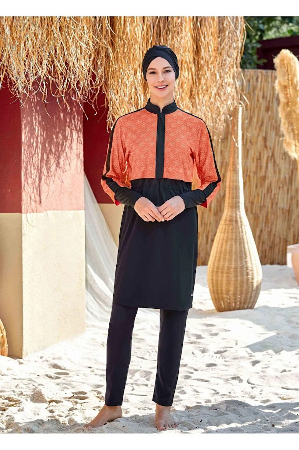 Adasea 4573 Sporcu Lycra Tam Boy Tesettür Mayo