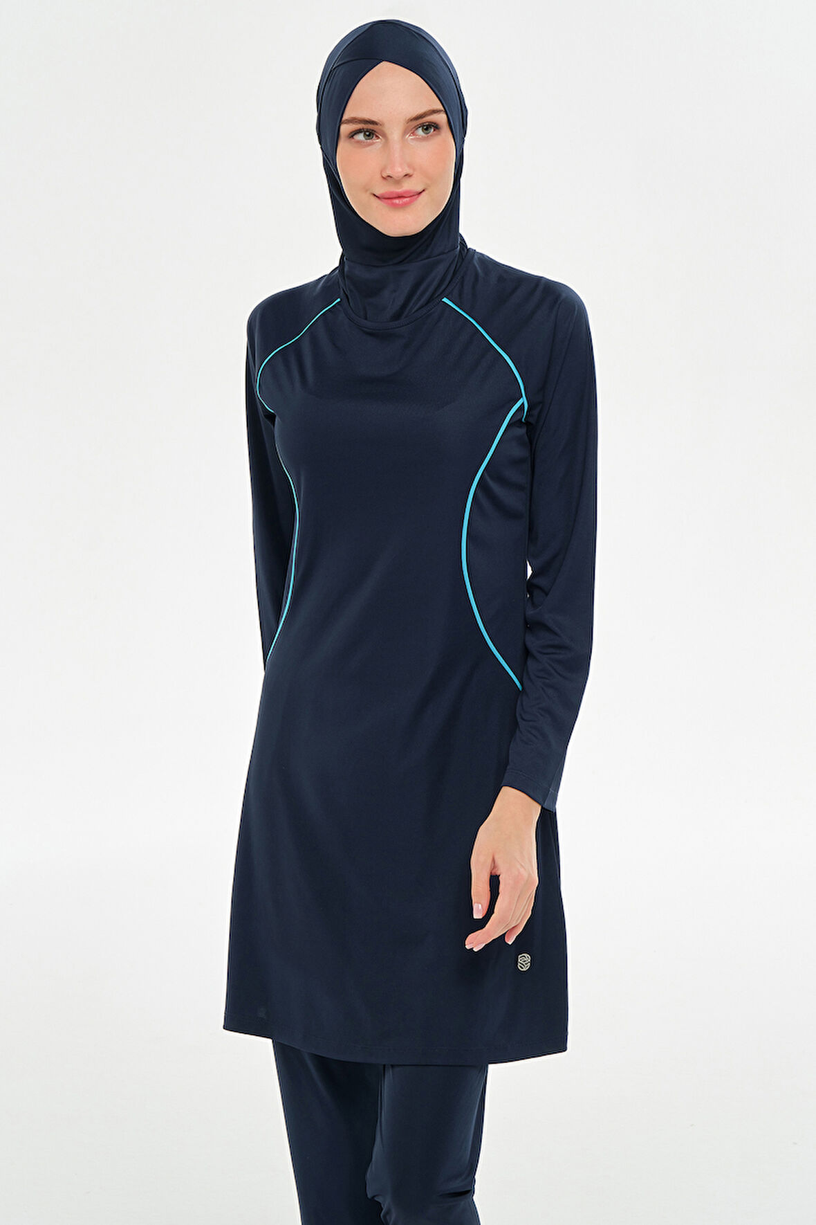 Reglan Kol Likralı Tam Kapalı Tesettür Mayo 3130 Koyu Lacivert03 | XXL