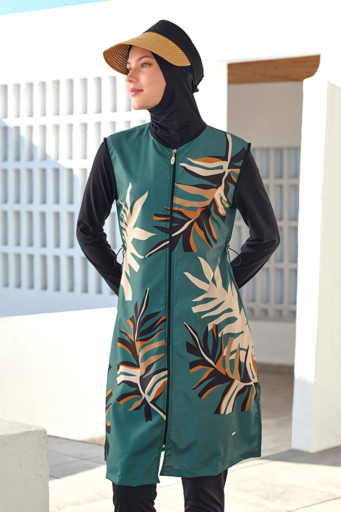 Tam Kapalı Tesettür Mayo 1305 Siyah05 | XL