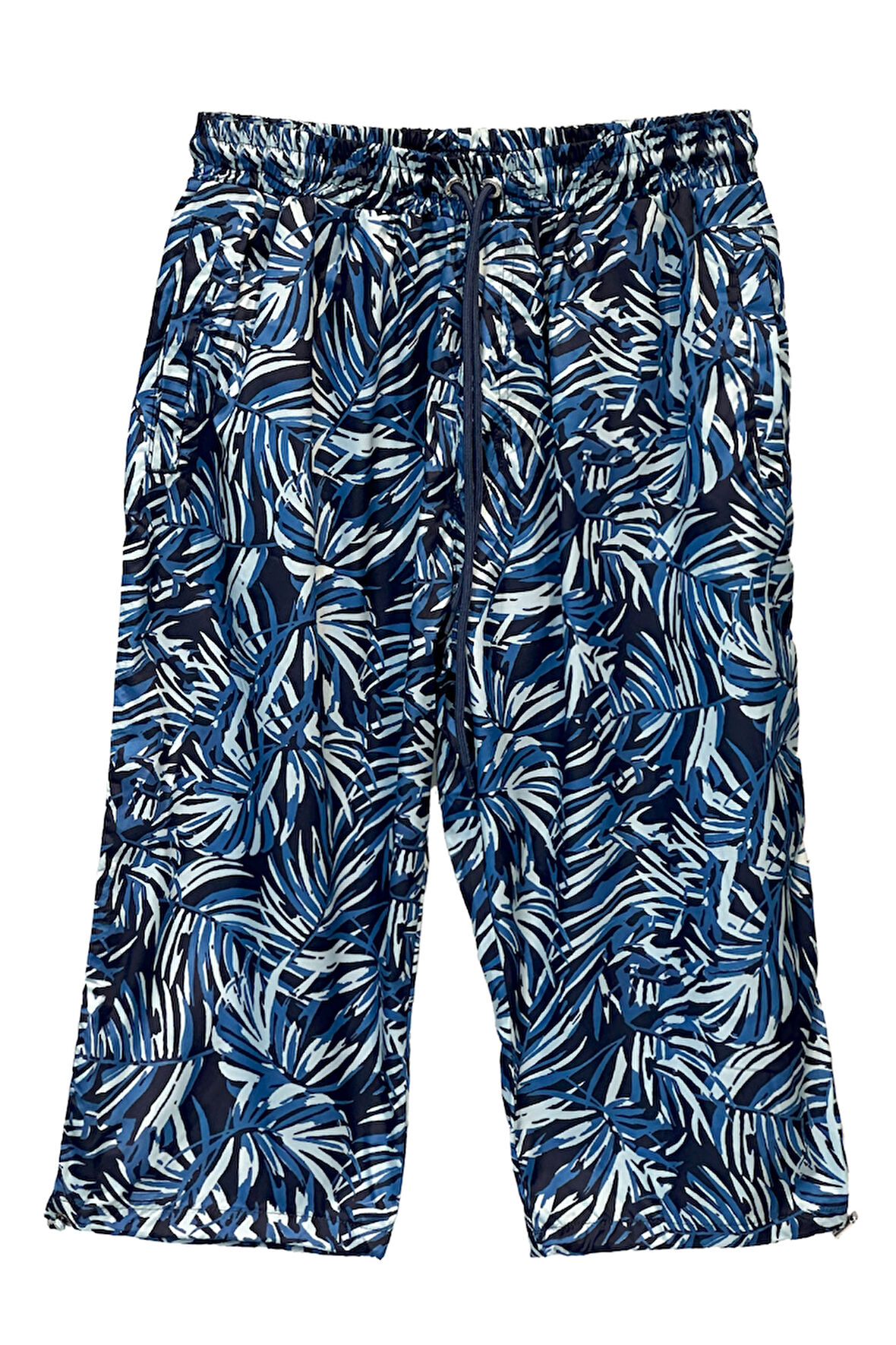 UV Koruma Erkek Havuz Deniz Uzun Kapri Şort Mayo K104 Lacivert03 | 3XL