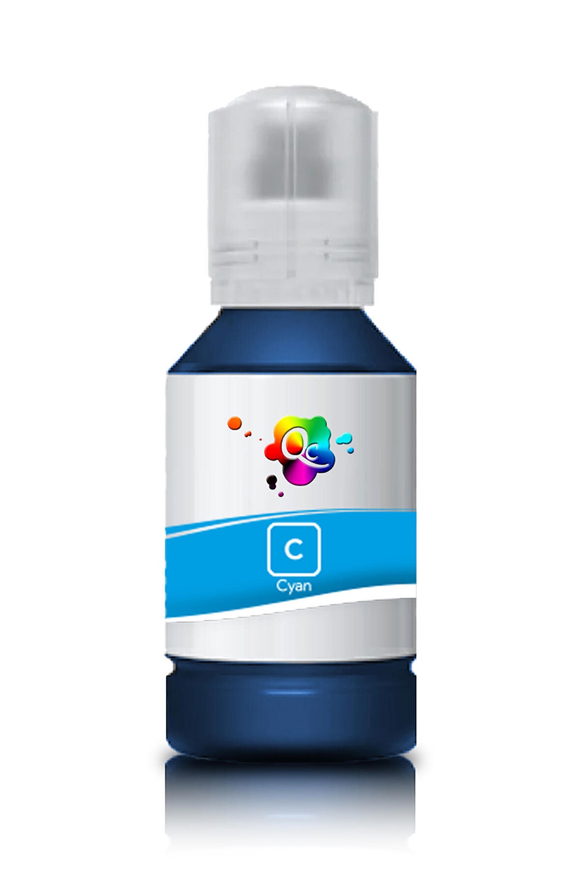 QC Epson EcoTank ET-2820 Uyumlu Yazıcı Mürekkebi 140ml C Cyan Dye