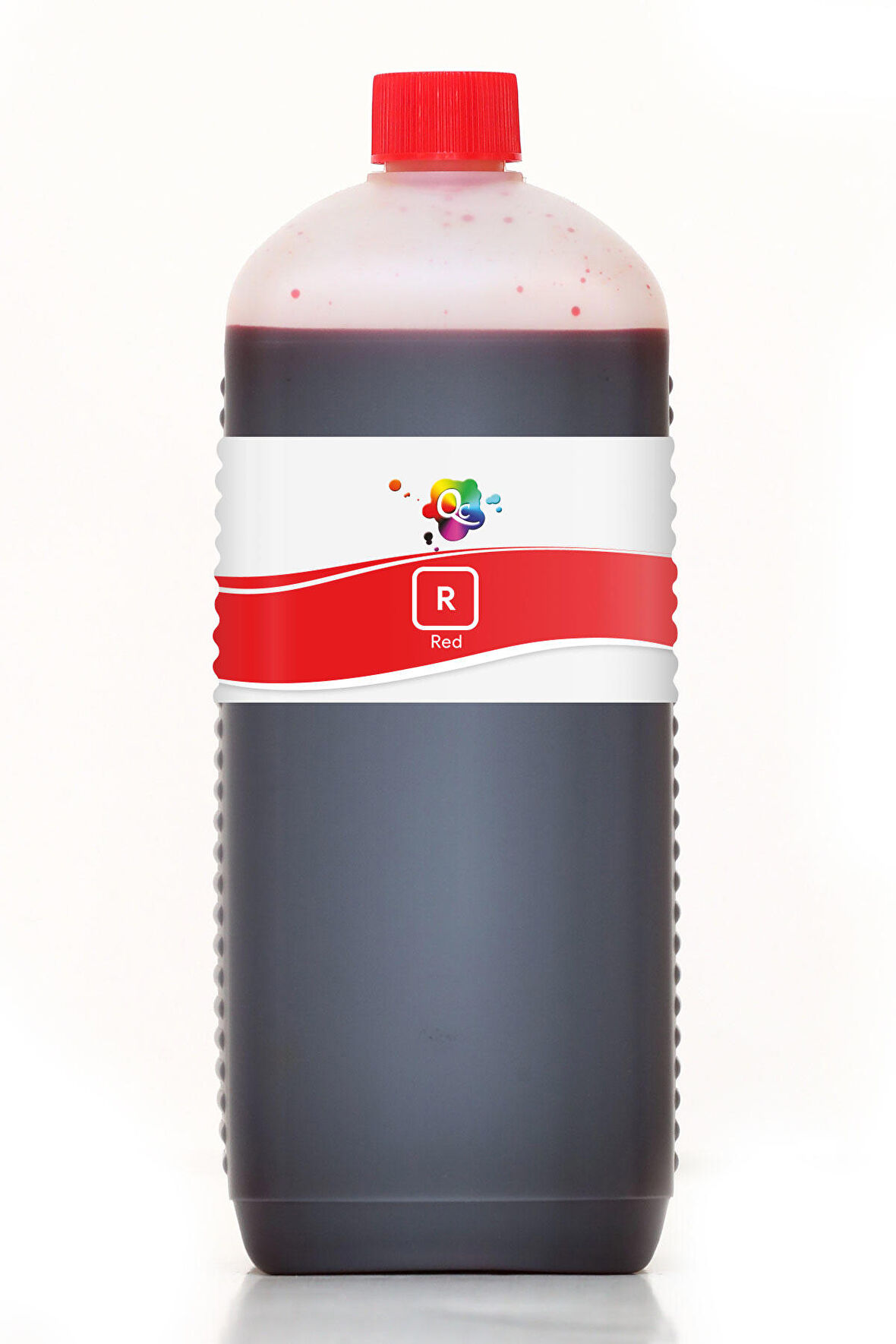 QC Canon Pixma G650 Uyumlu Yazıcı Mürekkebi 1000ml R Red Kırmızı Dye