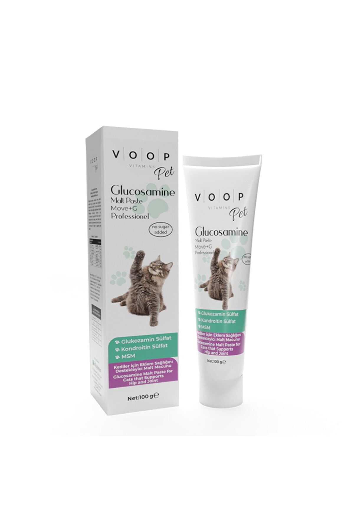 VOOP Pet Glucosamine Paste (Kediler için Eklem ve Kas Desteği) 100 gr