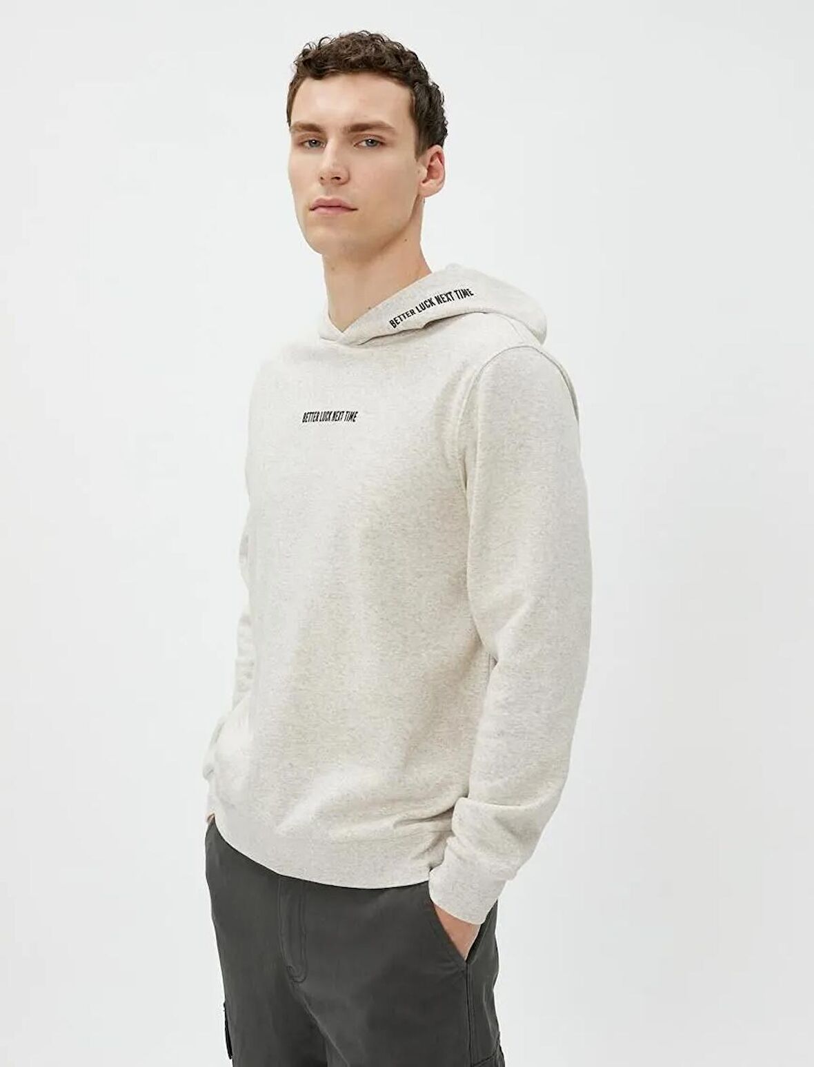 4WAM70125MK Koton Erkek Sweat GRİ