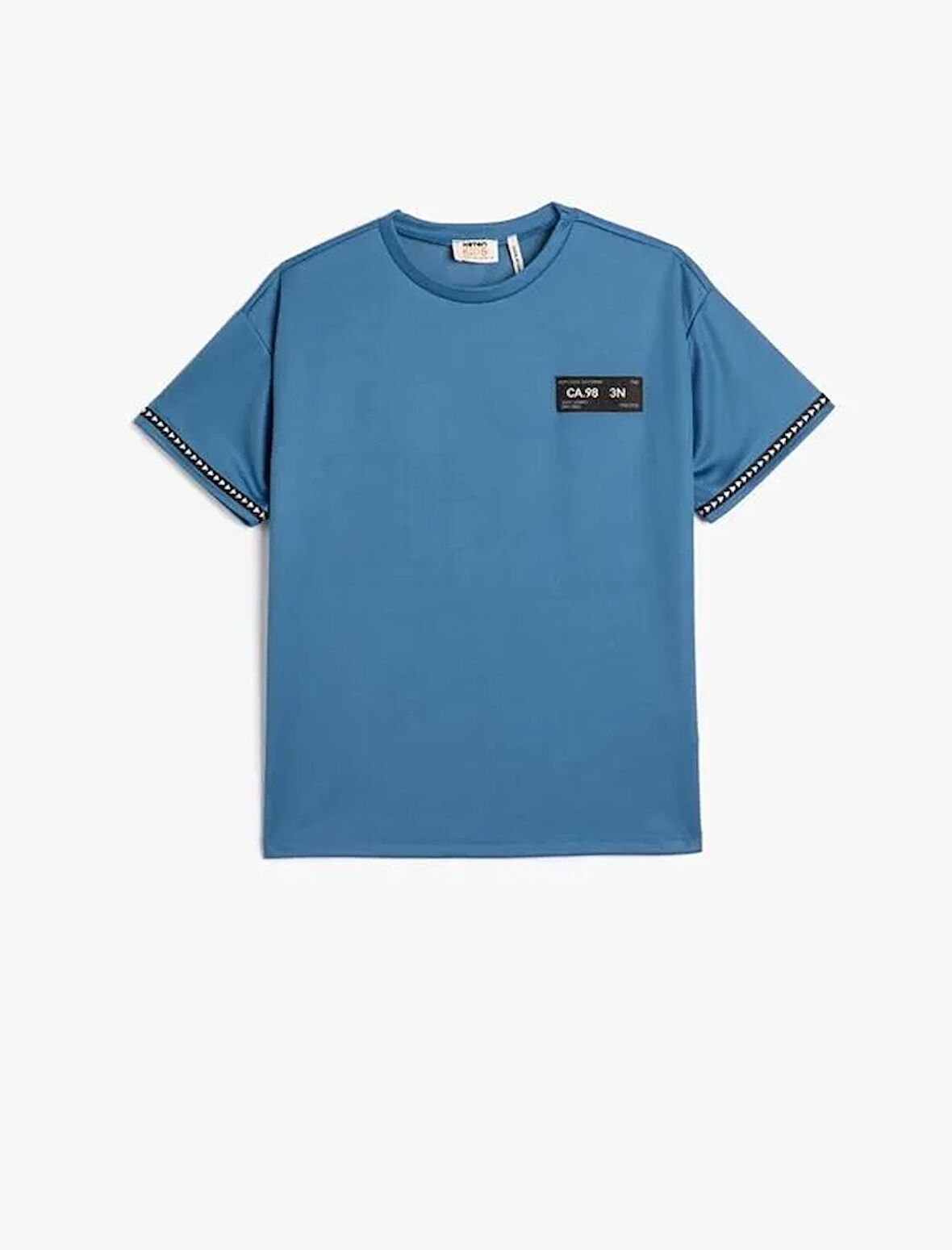 3SKB10577TK Koton Erkek Çocuk T-shirt MAVİ