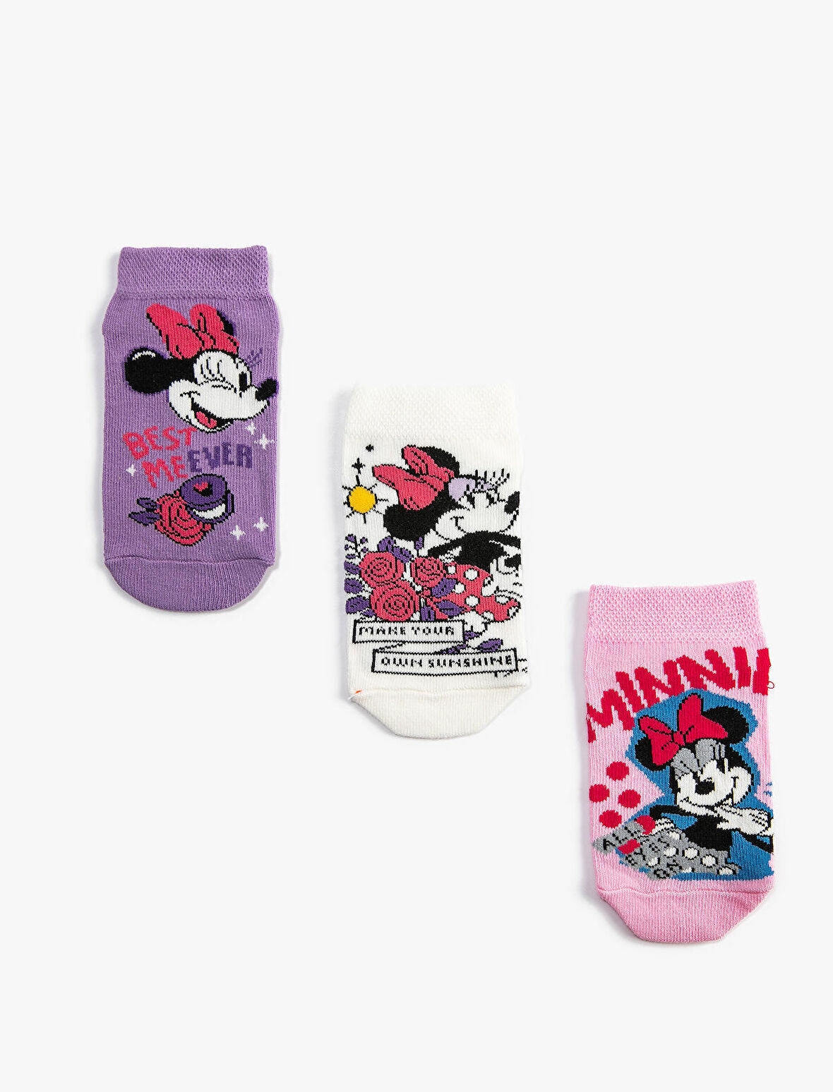 Minnie Mouse Çorap Seti Lisanslı 3'lü 