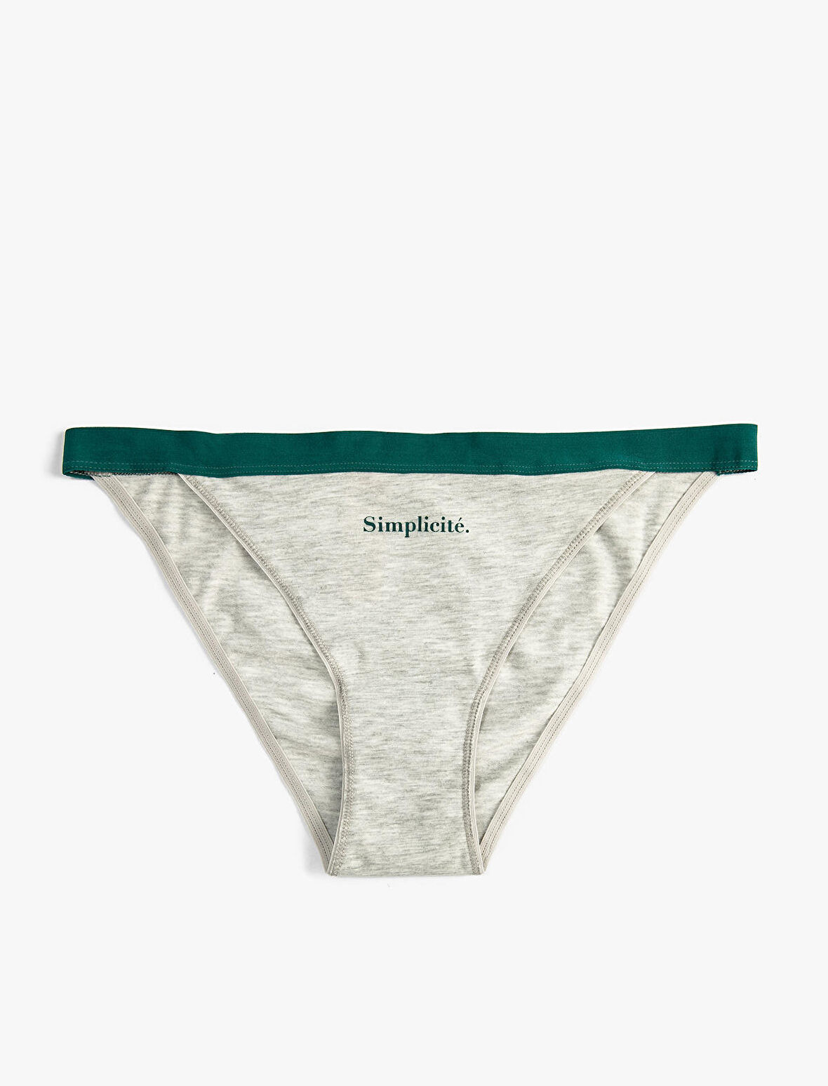 Brazilian Külot Slogan Baskılı Ribanalı