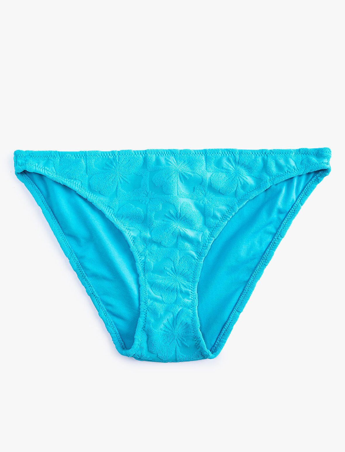 Çiçek Dokulu Bikini Altı Normal Bel