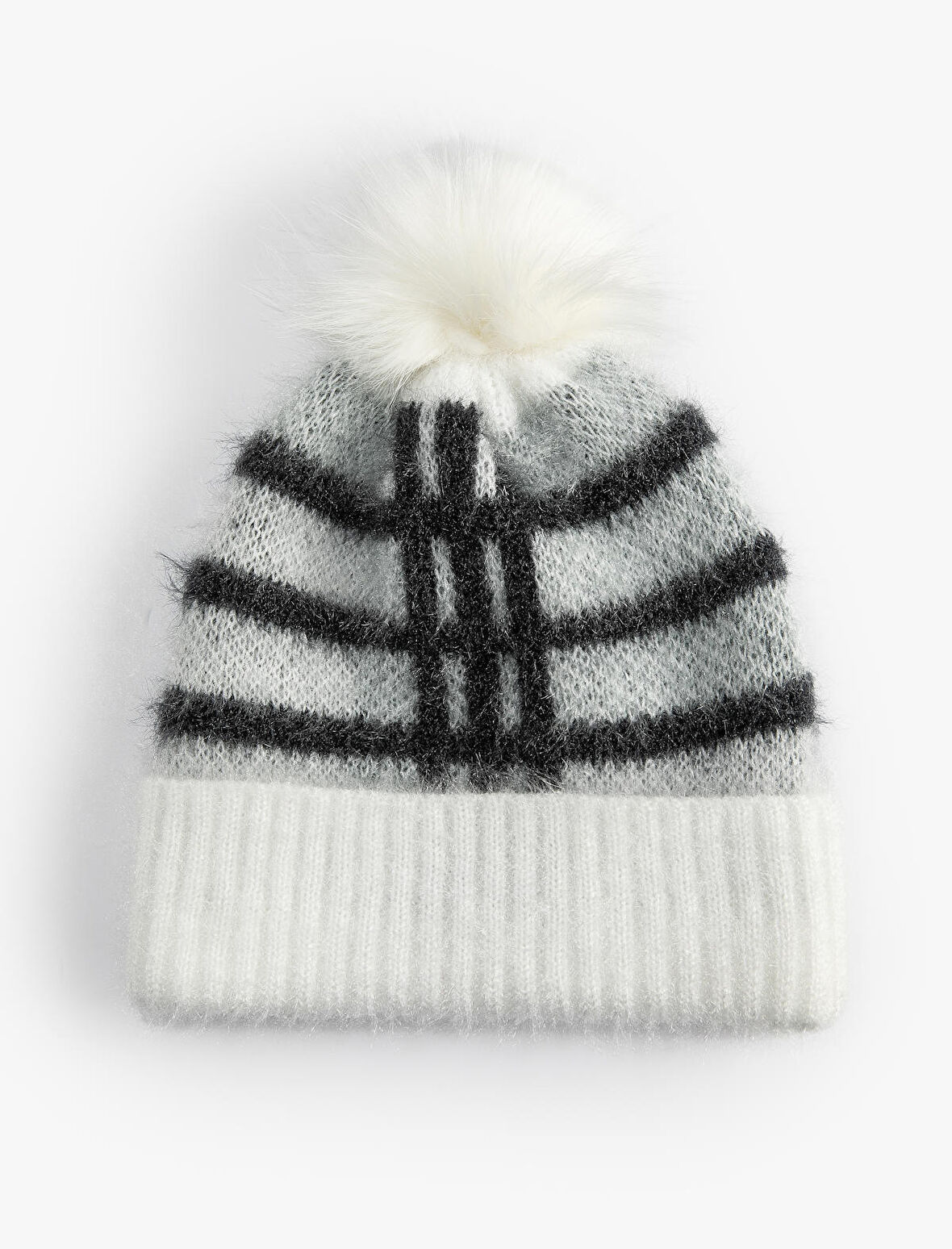 Ponponlu Peluş Bere