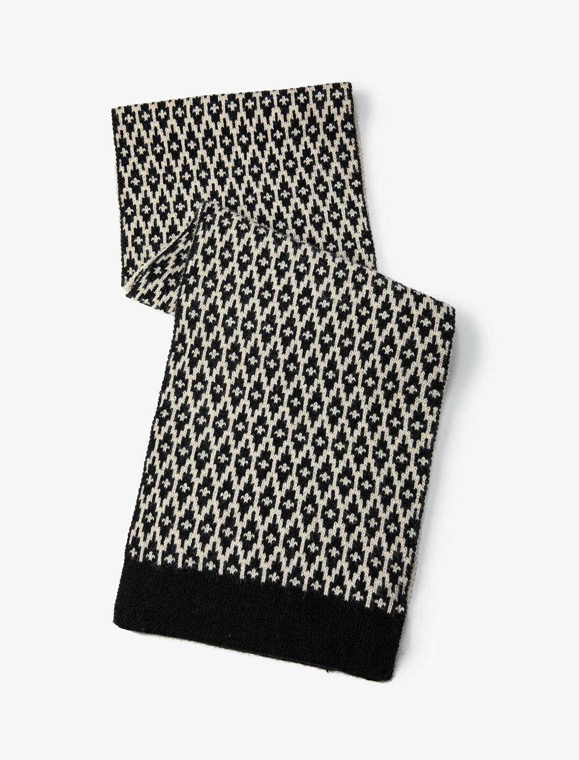 Örgü Atkı Desenli