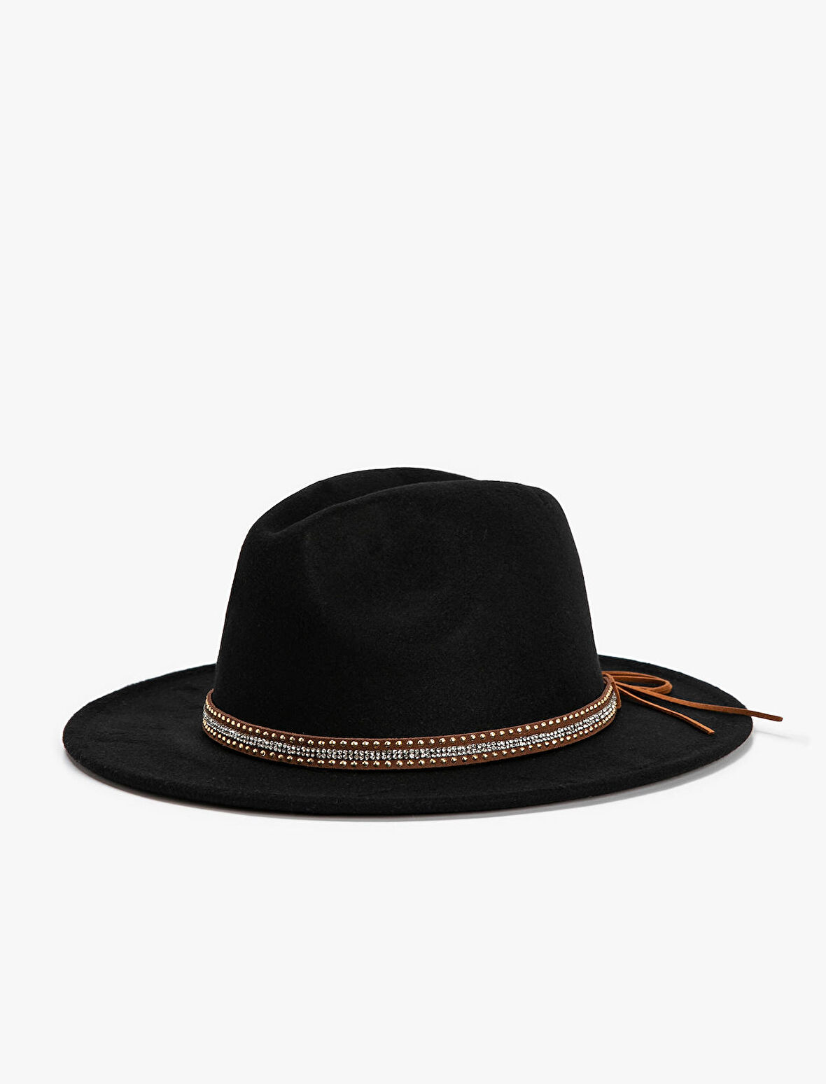 Fötr Şapka Kurdele Detaylı