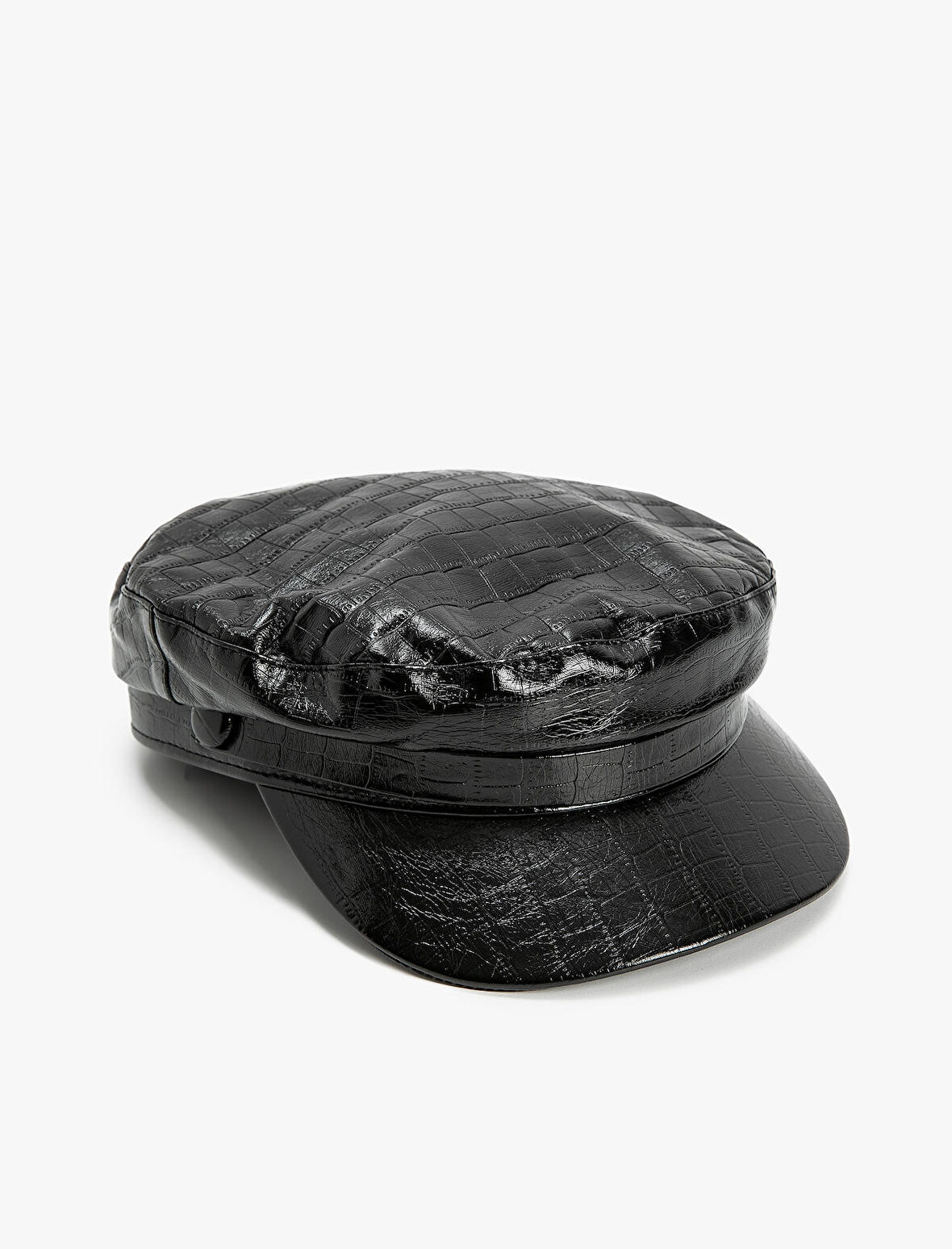 Kasket Şapka Suni Deri