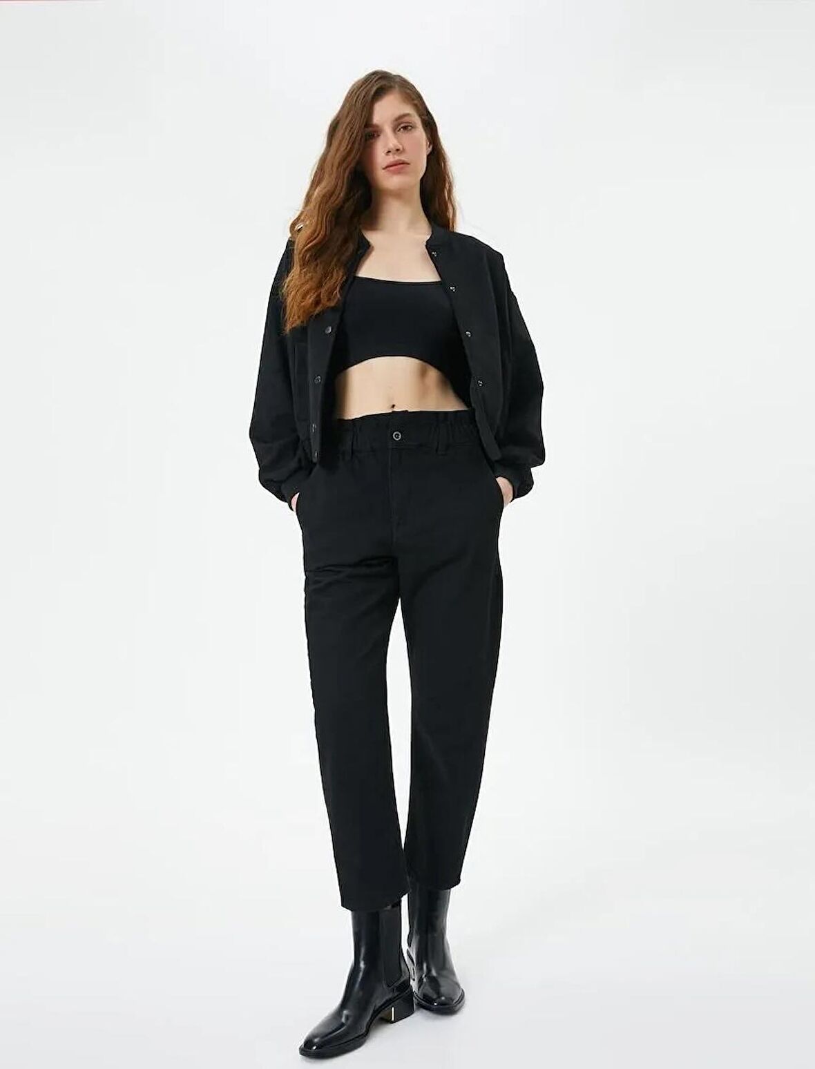 4WAL40183MD Koton Kadın Jean Pantolon SİYAH