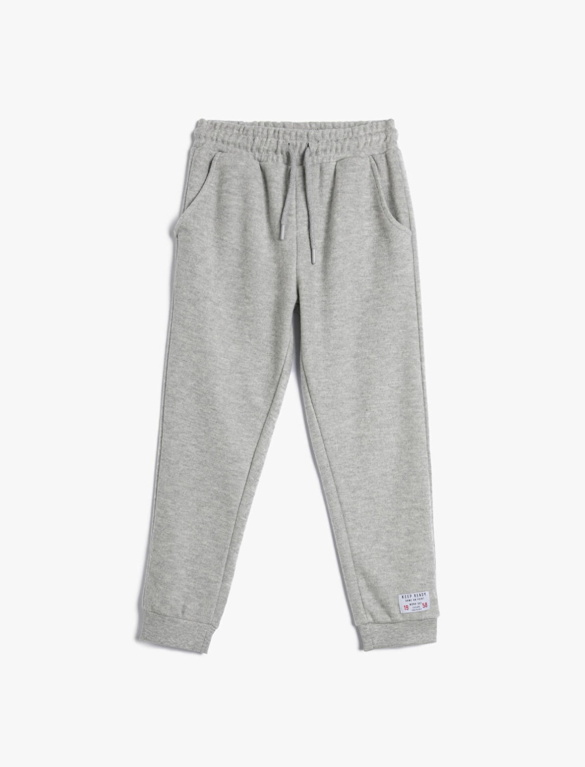 Basic Jogger Eşofman Altı Beli Bağlamalı Cepli Şardonlu