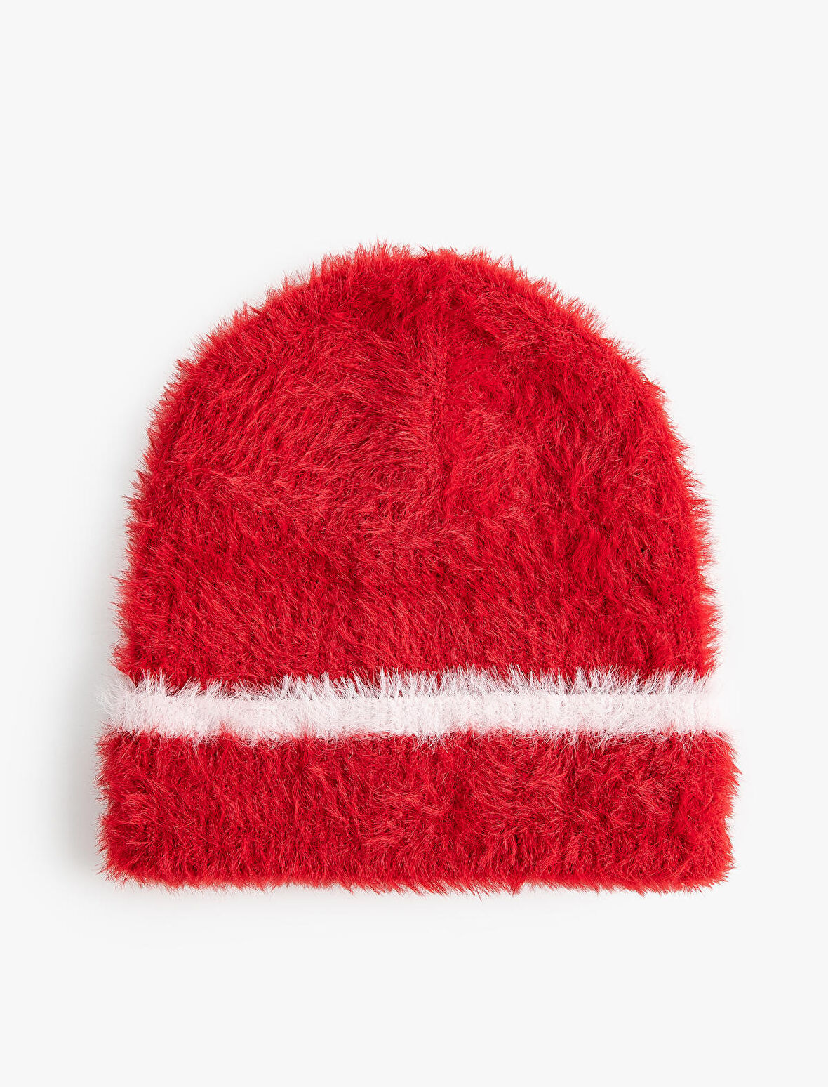 Peluş Bere Çizgi Detaylı