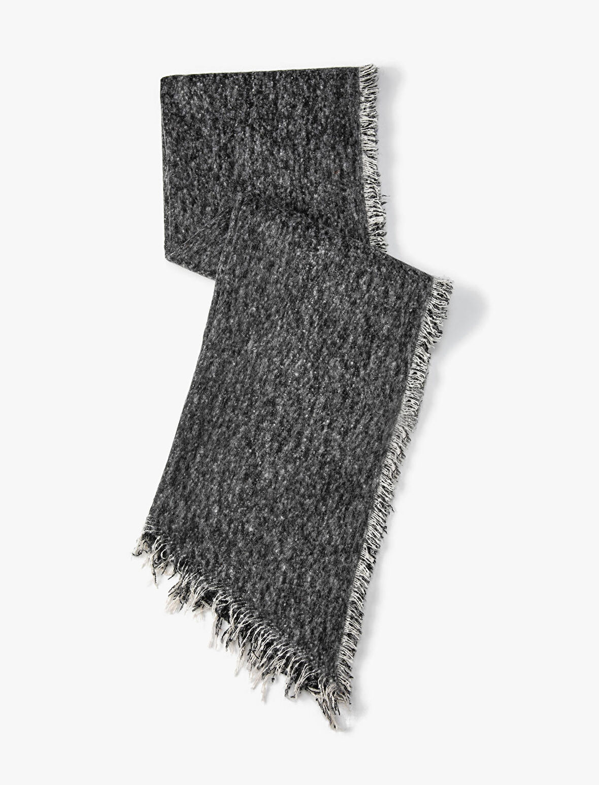 Basic Atkı Yumuşak Dokulu Püsküllü