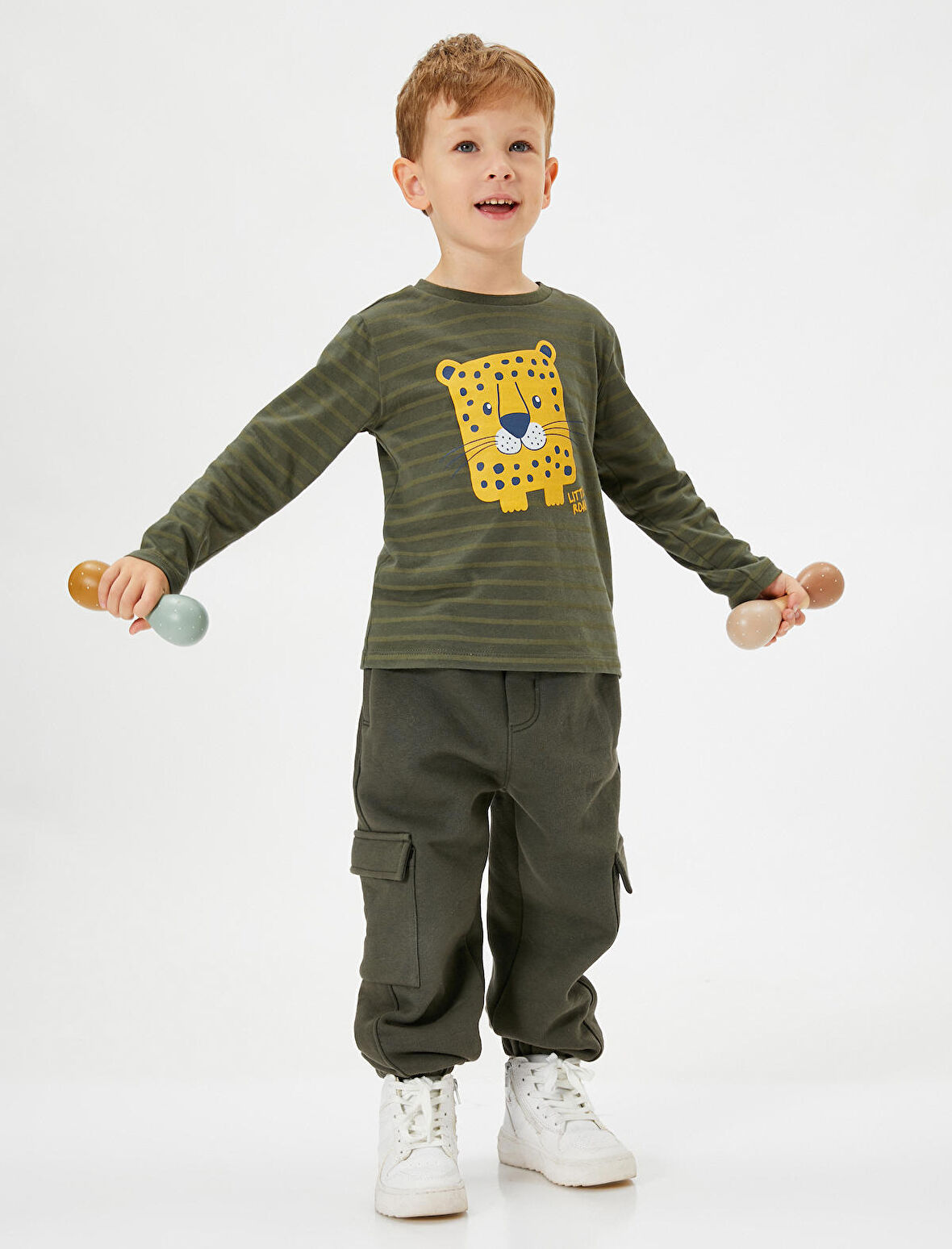 Basic Jogger Eşofman Altı Cepli Beli Bağlamalı Şardonlu 