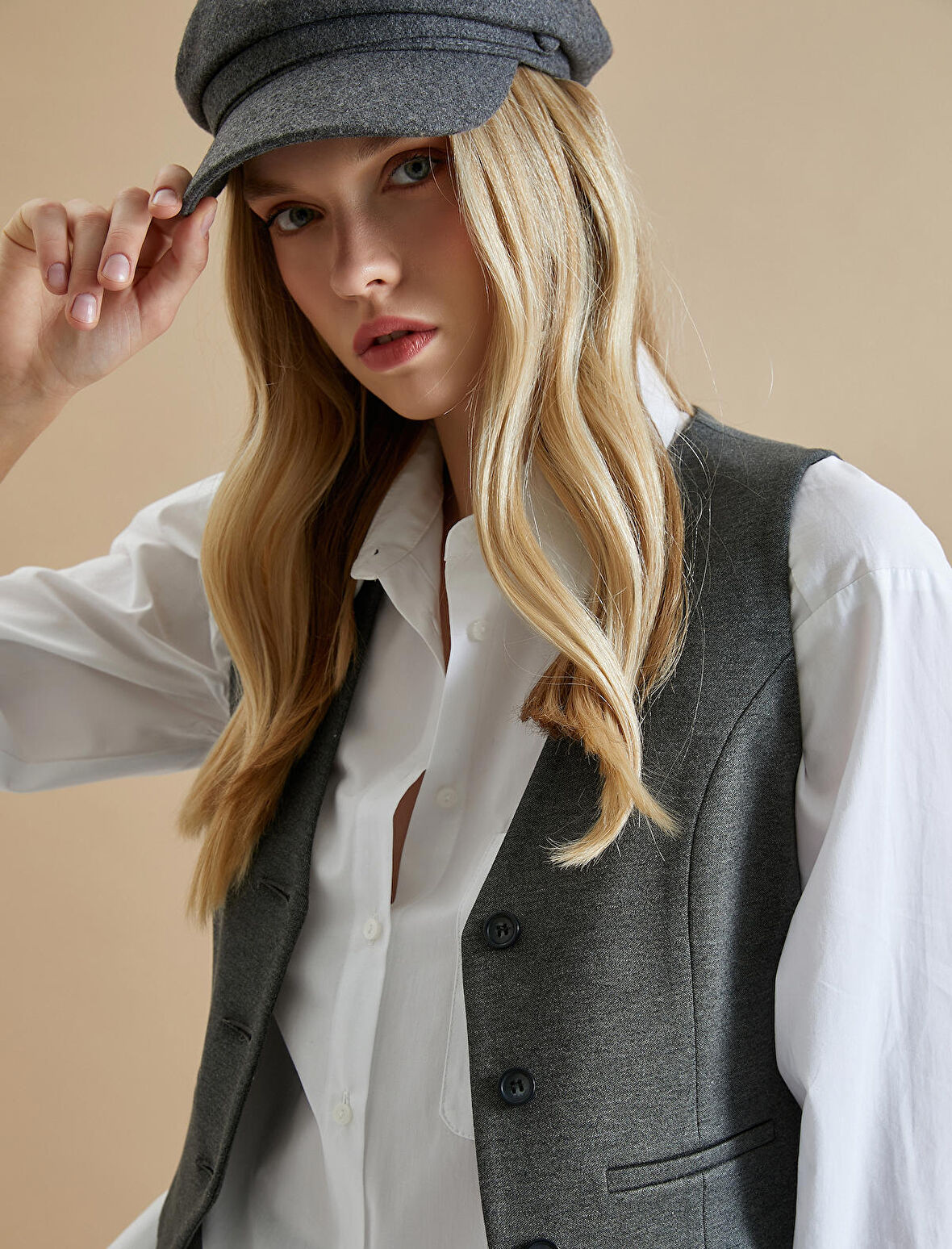 Kasket Şapka Yün Karışımlı