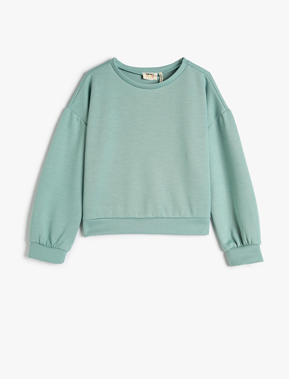 Basic Sweatshirt Bisiklet Yaka Uzun Kollu 