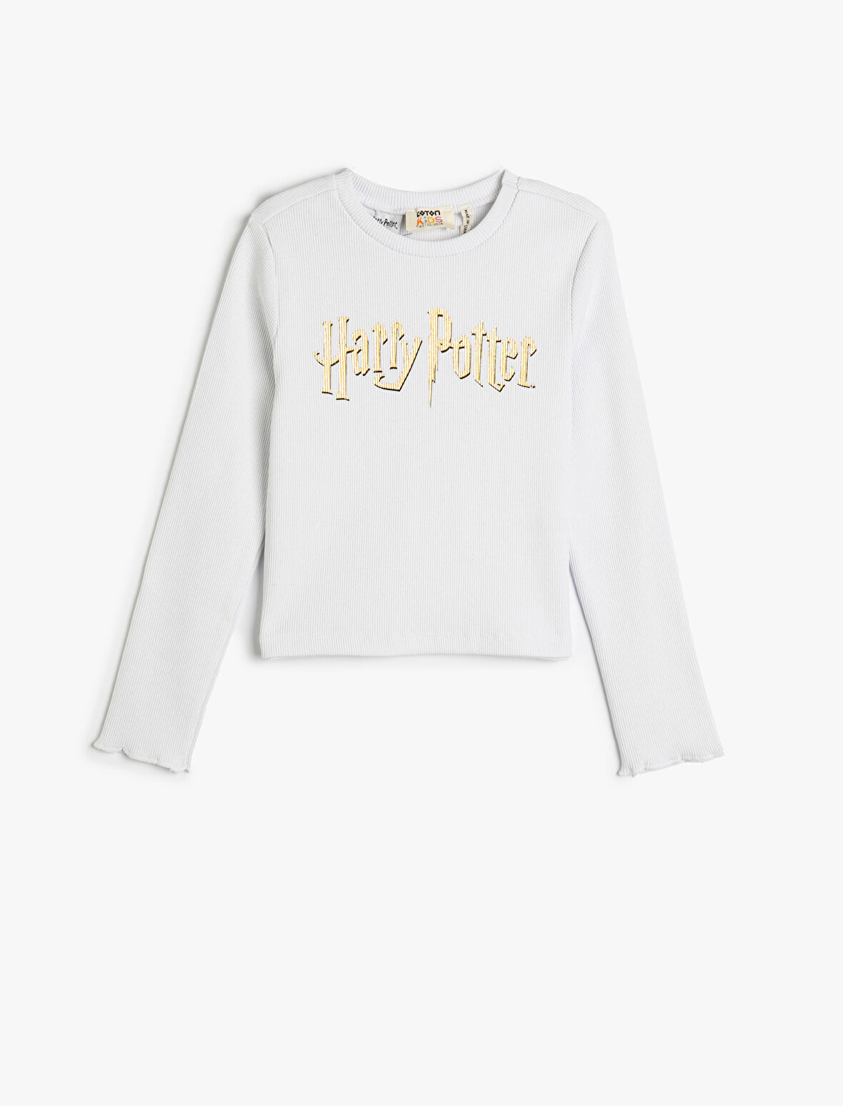 Harry Potter Sweatshirt Lisanslı Uzun Kollu Bisiklet Yaka Ribanalı