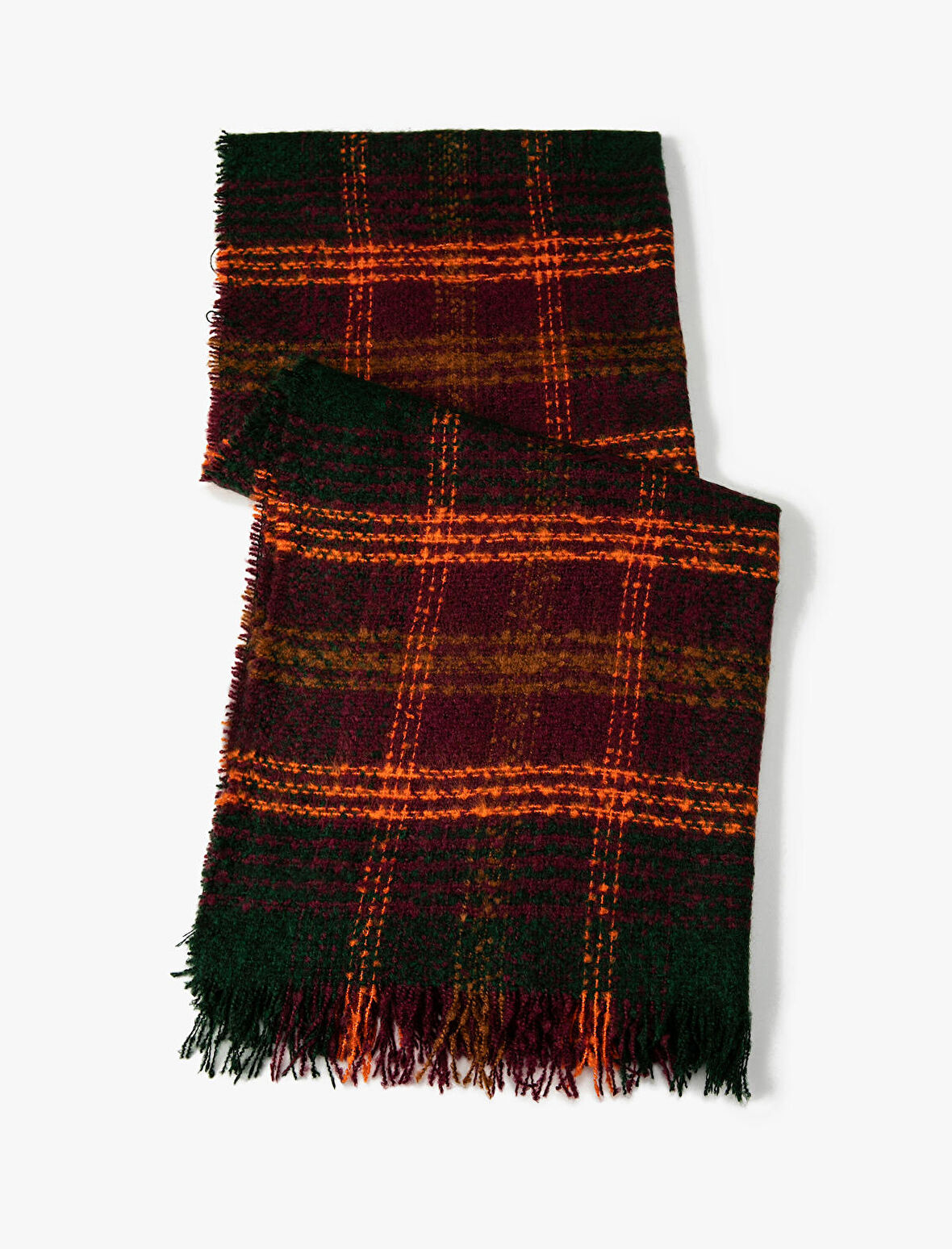 Atkı Püsküllü Yumuşak Dokulu