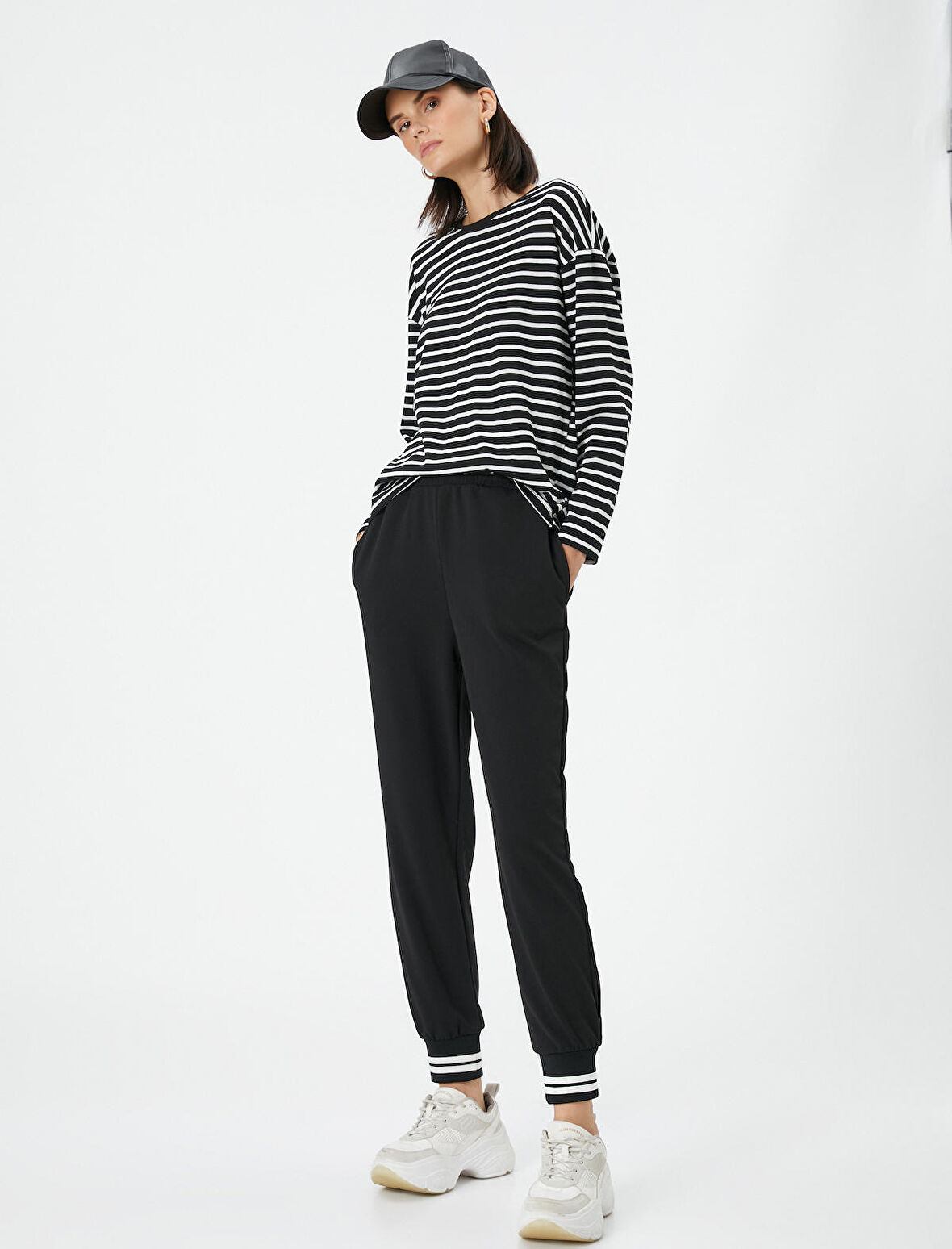 Jogger Eşofman Altı Ribanalı Cep Detaylı