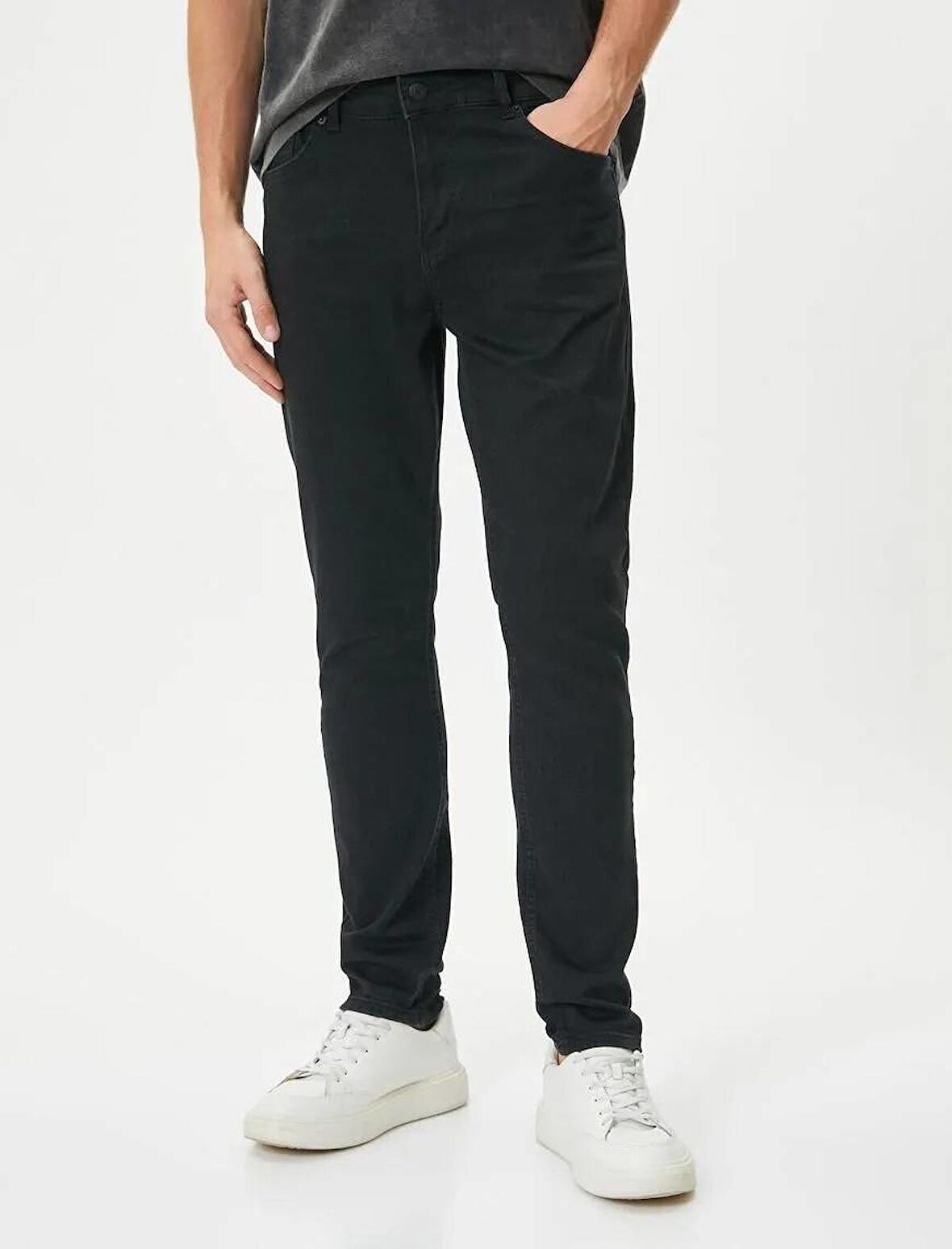 4SAM40031ND Koton Erkek Jean Pantolon SİYAH