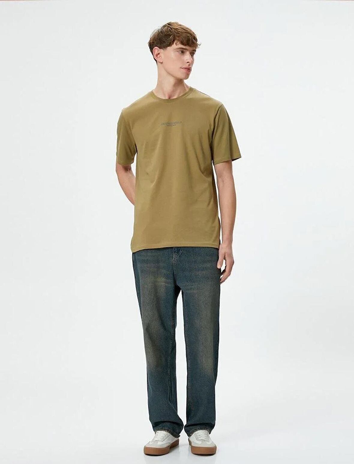 Koton Erkek T-shirt 4SAM10037HK HAKİ