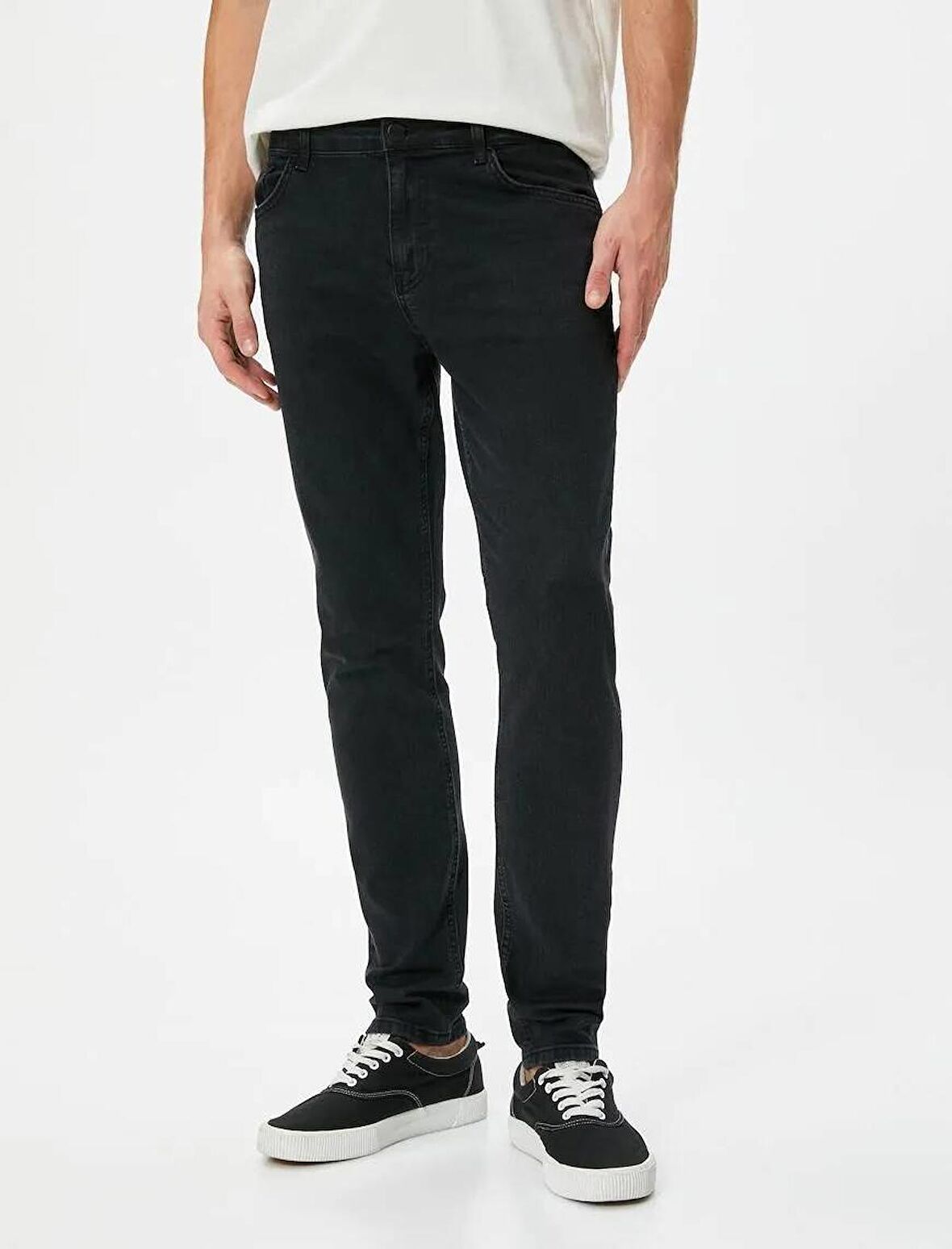 4SAM40034ND Koton Erkek Jean Pantolon SİYAH