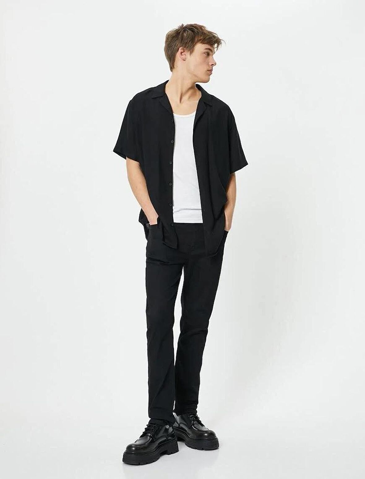 4SAM40051ND Koton BRAD Erkek Jean Pantolon SİYAH