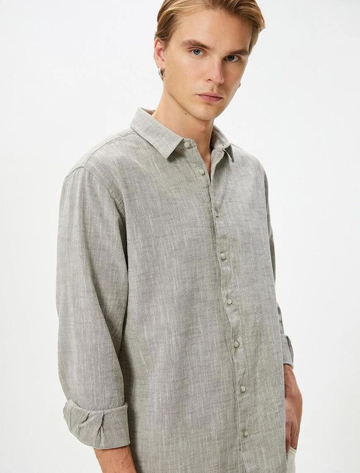 Koton Erkek T-shirt 4SAM60022HW ANTRASİT