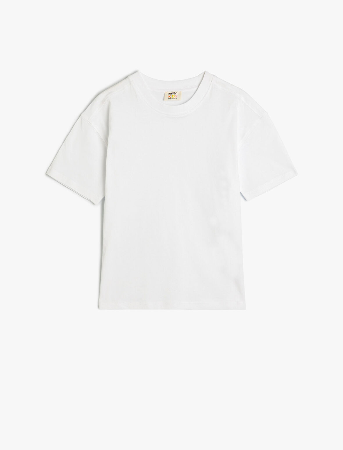 Basic Tişört Kısa Kollu Bisiklet Yaka Pamuklu