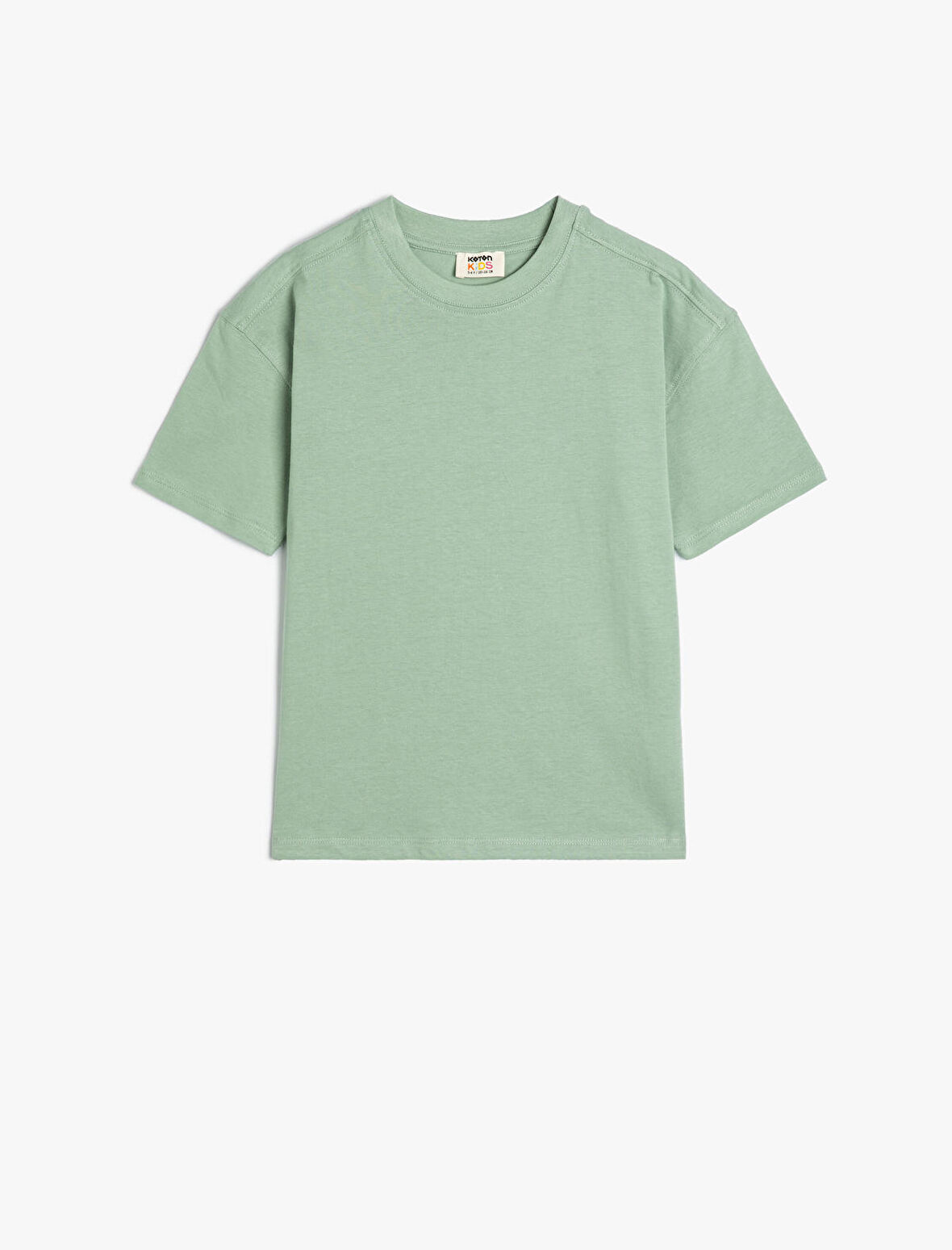 Basic Tişört Kısa Kollu Bisiklet Yaka Pamuklu