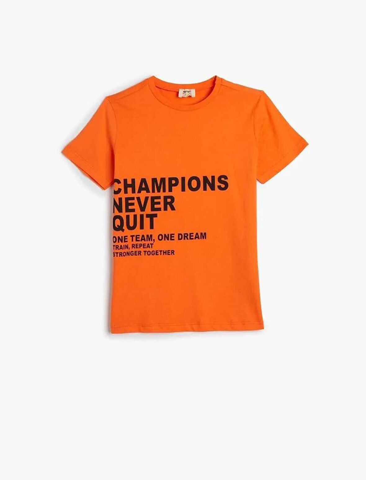 4SKB10126TK Koton Erkek Çocuk T-shirt TURUNCU