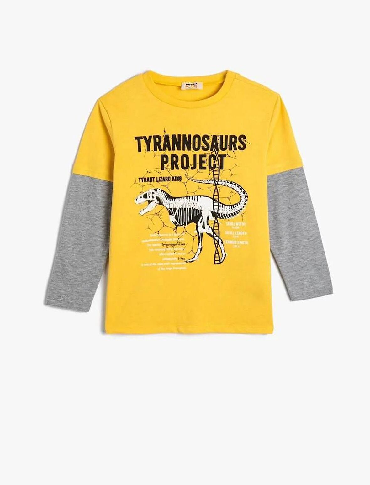 4SKB10162TK Koton Erkek Çocuk Sweat HARDAL