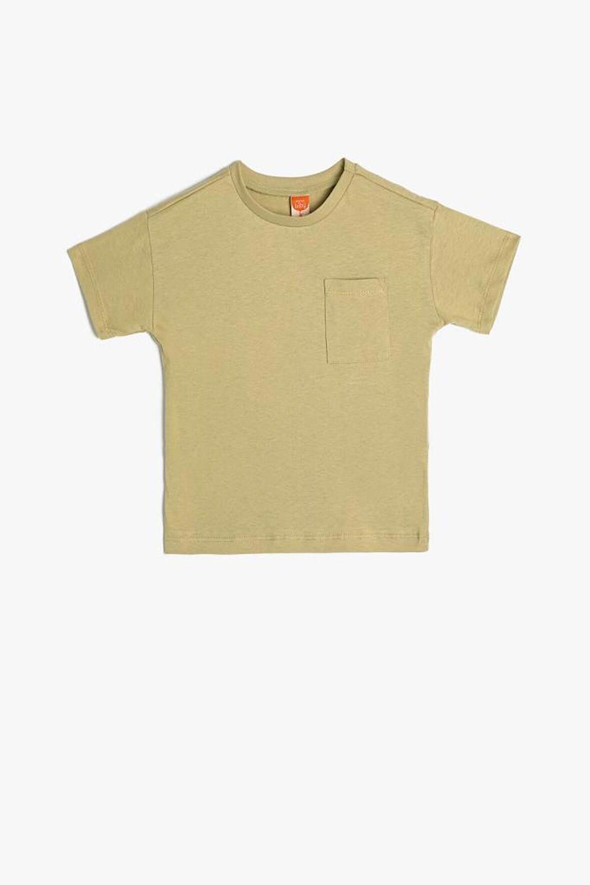 Koton Erkek Bebek Basic Tişört Kısa Kollu Cep Detaylı Pamuklu