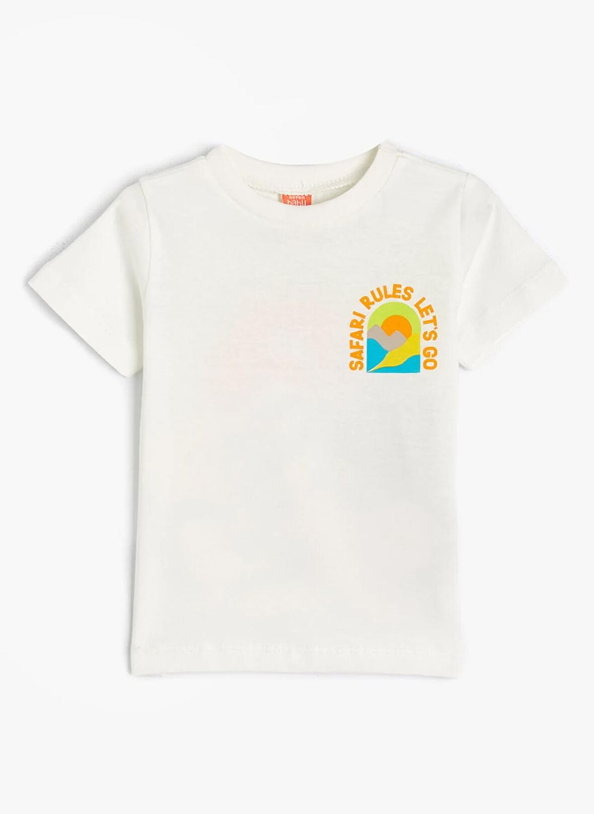 Koton Ekru Erkek T-Shirt 4SMB10007TK-Y
