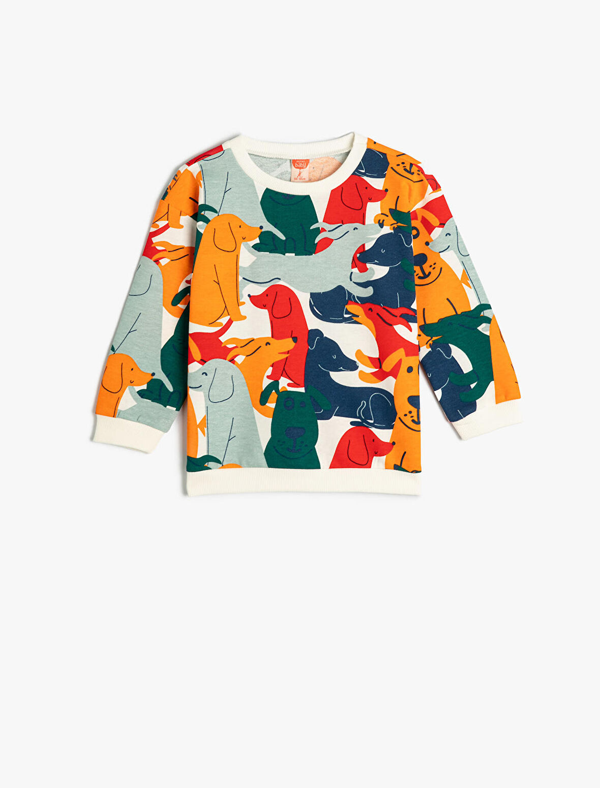 Sweatshirt Köpek Grafik Baskılı  Pamuklu