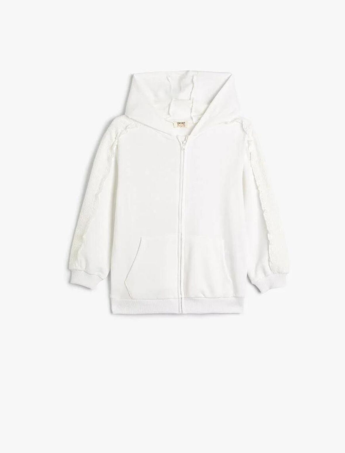4SKG10141AK Koton Kız Çocuk Sweat EKRU