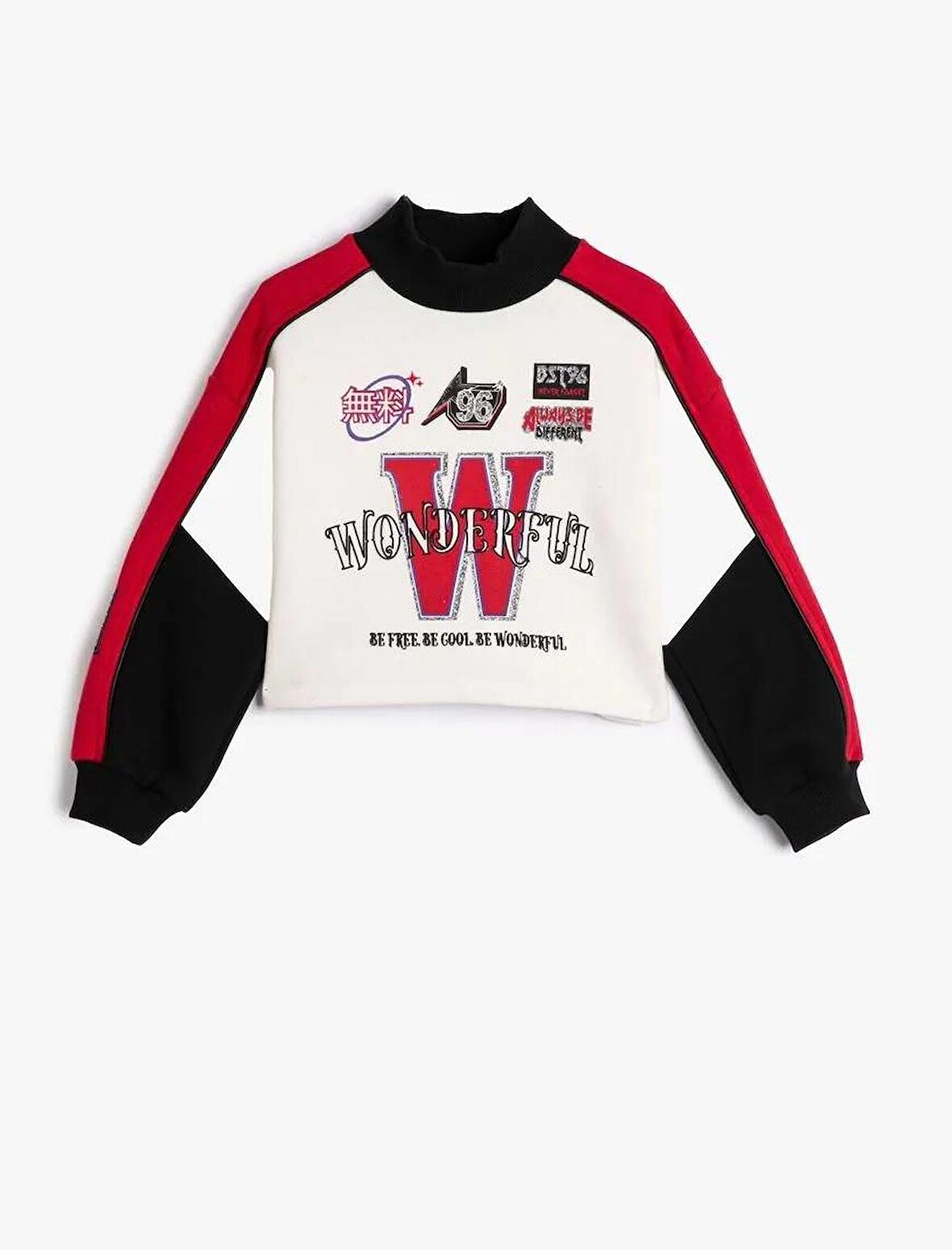 4WKG10420AK Koton Kız Çocuk Sweat EKRU