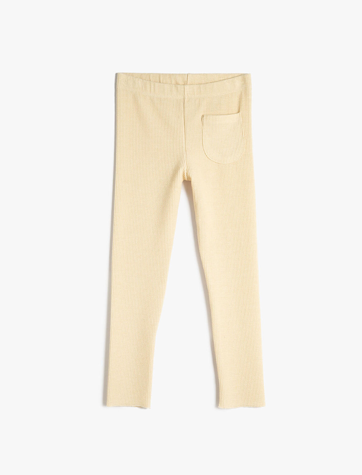 Basic Tayt Cep Detaylı Fitilli Beli Lastikli