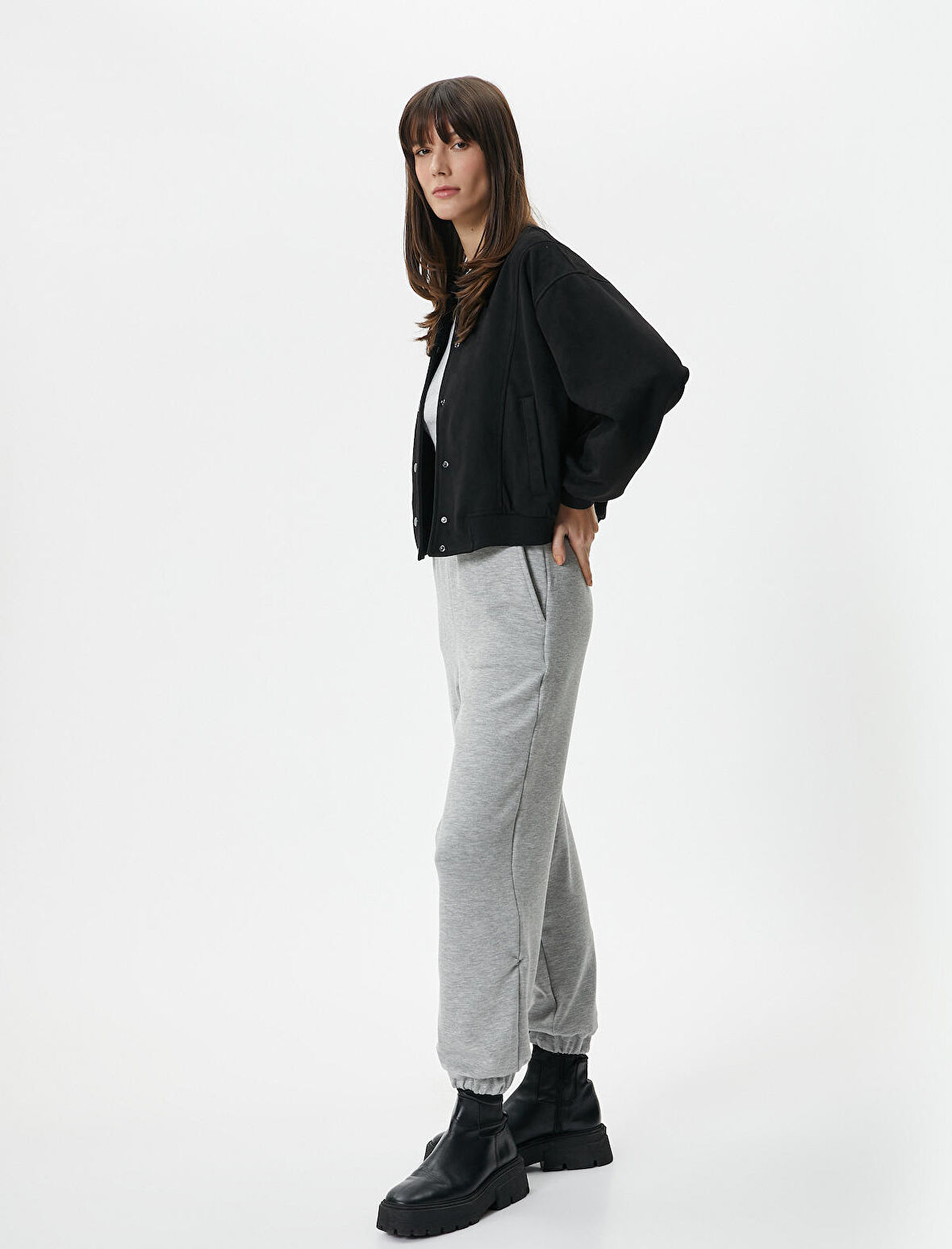 Jogger Eşofman Altı Beli Lastikli Cep Detaylı