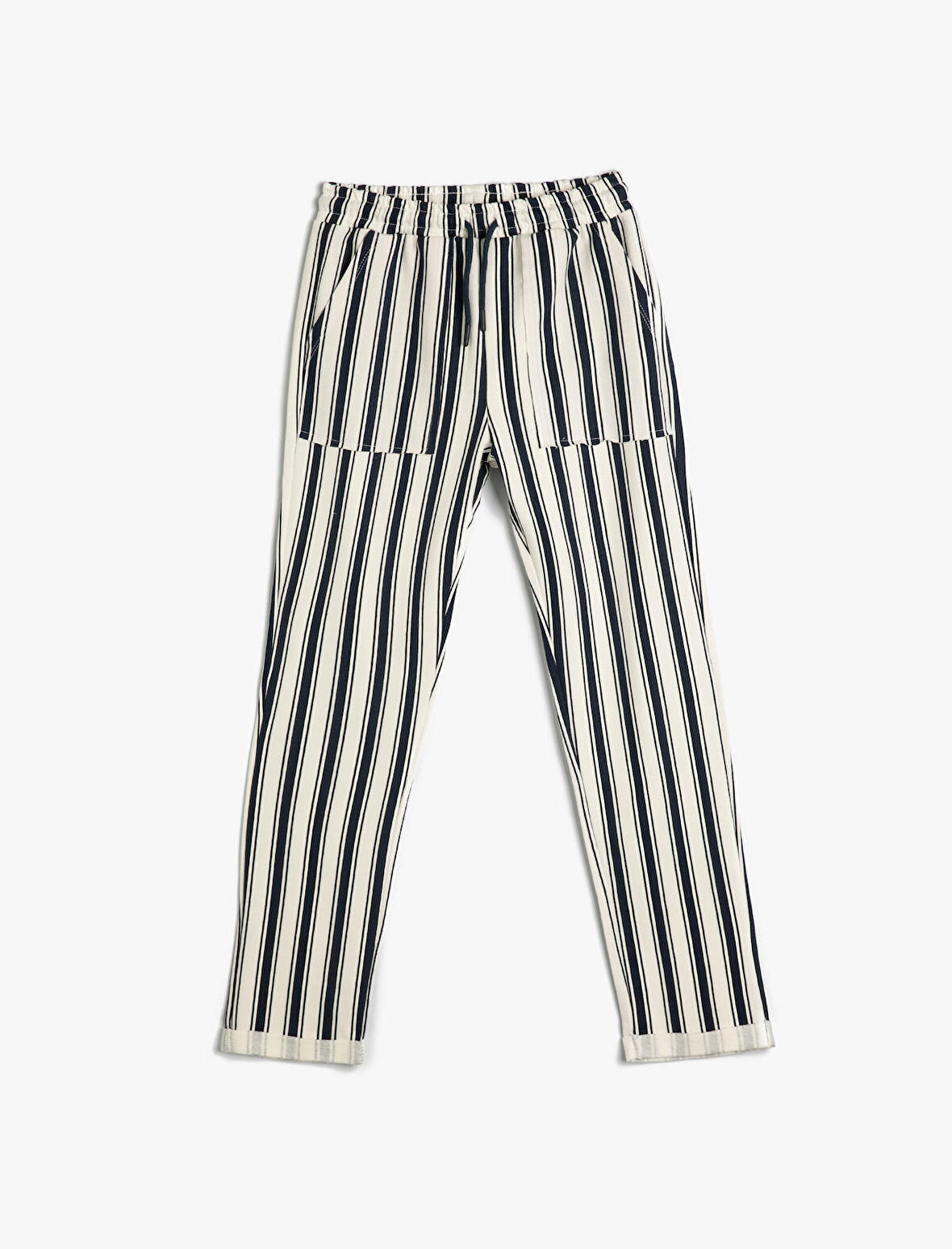 Jogger Eşofman Altı Cep Detaylı Beli Bağlamalı Pamuklu