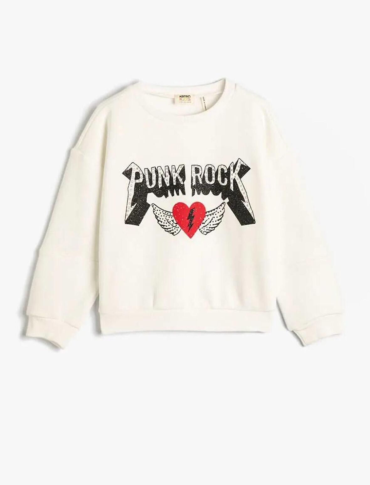 4WKG10612AK Koton Kız Çocuk Sweat EKRU