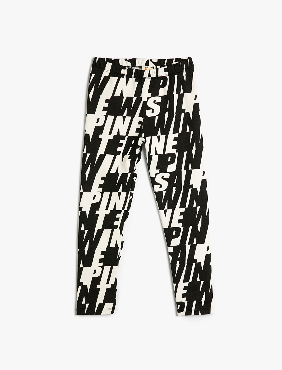 Tayt Beli Lastikli Slogan Baskılı