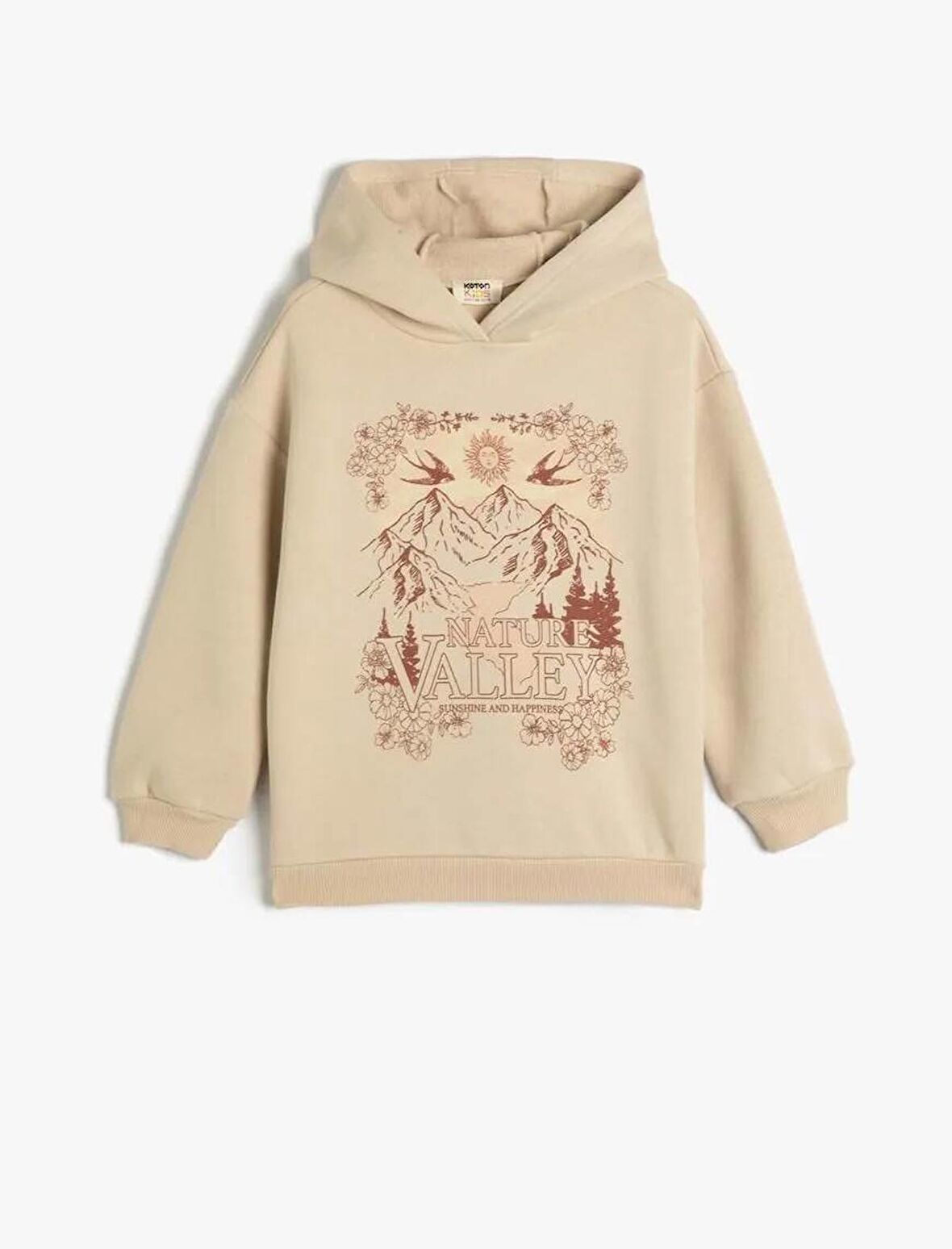 4WKG10575AK Koton Kız Çocuk Sweat BEJ