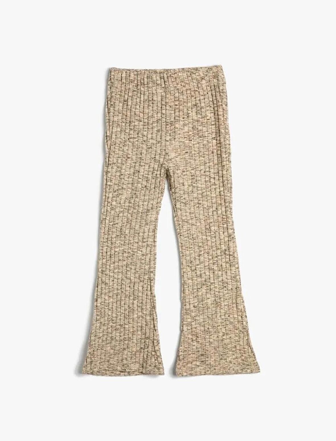 4WKG40329AK Koton Kız Çocuk Eşofman Alt BEJ MELANJ