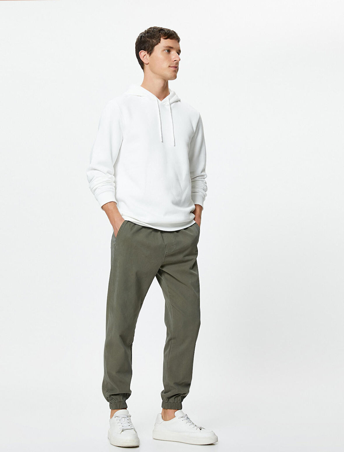 Jogger Pantolon Beli Bağcıklı Cep Detaylı