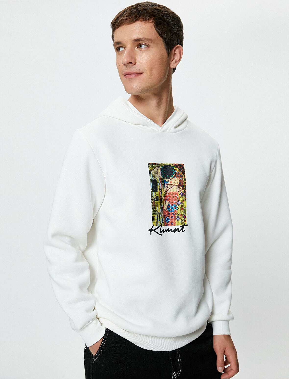 Gustav Klimt Kapşonlu Sweat Art Lisanslı Baskılı