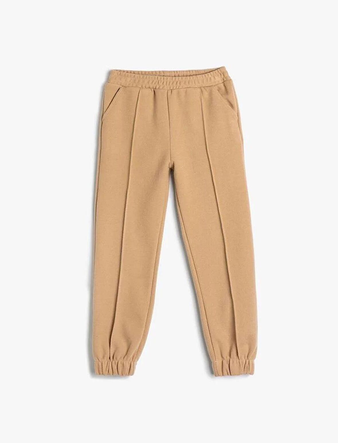 4WKG40319AK Koton Kız Çocuk Eşofman Alt BEJ